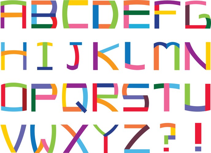 Colorful Alphabet Vector Images (over 240,000)