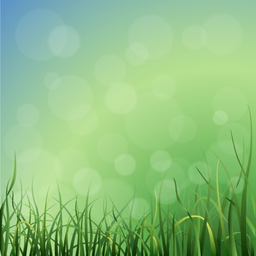 Nature landscape sky and grass Royalty Free Vector Image