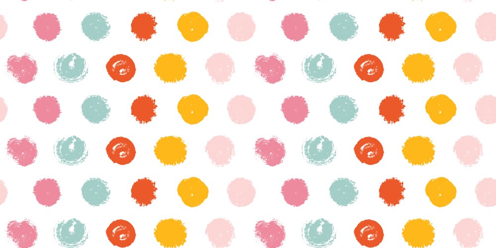 Rectangular seamless pattern with colorful points vector image