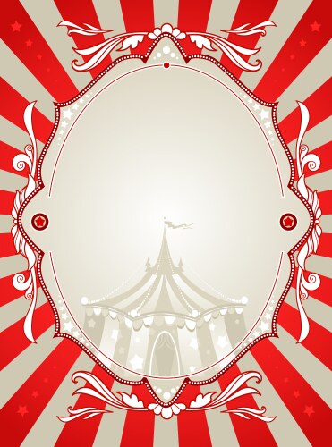 vintage circus background vector image