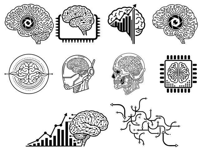 Data Analytics & Intelligence Icons – Free Vector | VectorStock