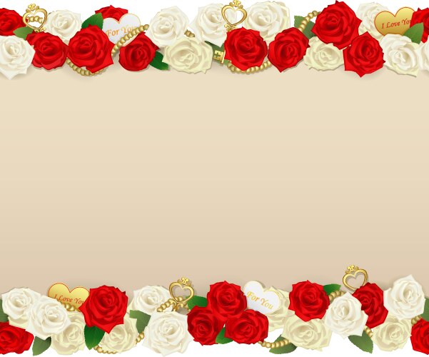 Wedding flower frame Royalty Free Vector Image