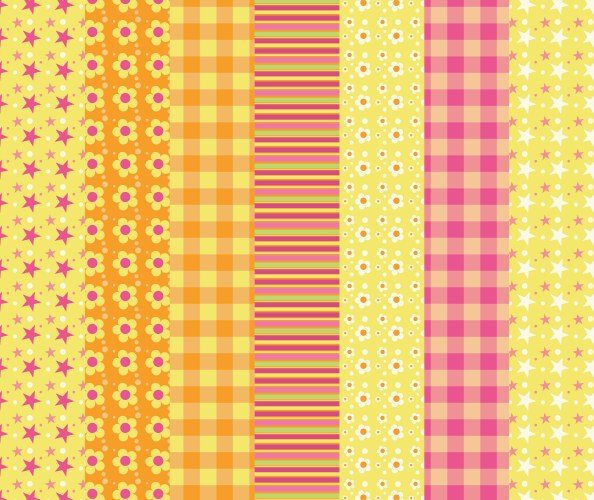Colorful Patchwork Seamless Pattern Vector Image