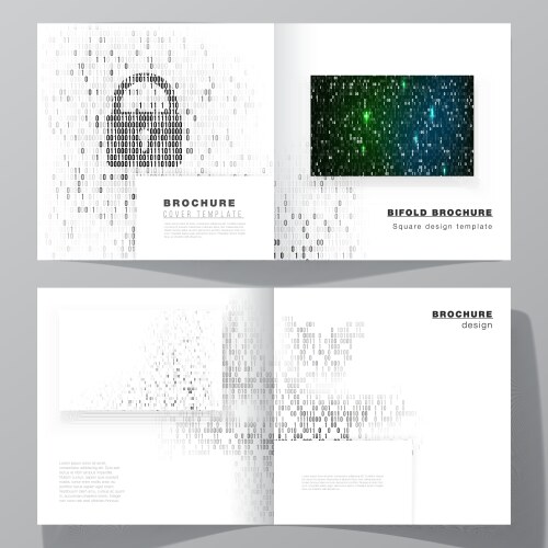 Layout two covers templates Royalty Free Vector Image