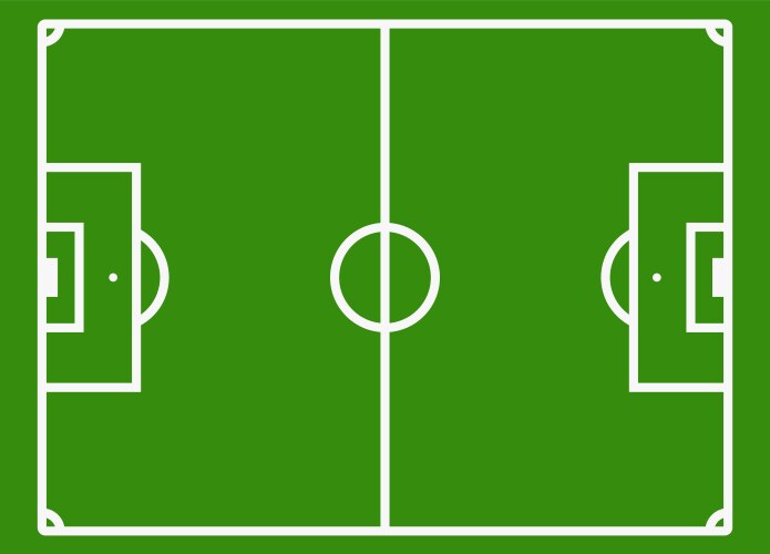 soccer field or football pitch vector