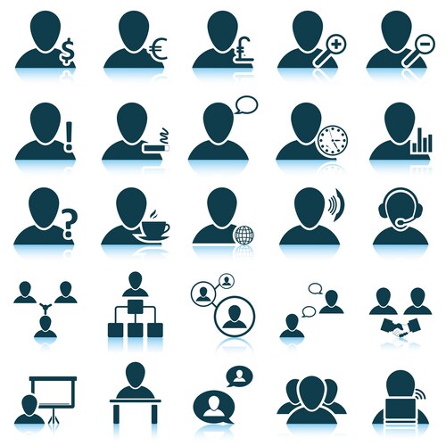 Business people avatar set image Royalty Free Vector Image