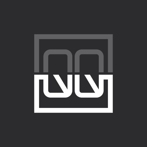 Creative Modern Minimalist Am Letter Logo Design Vector Image