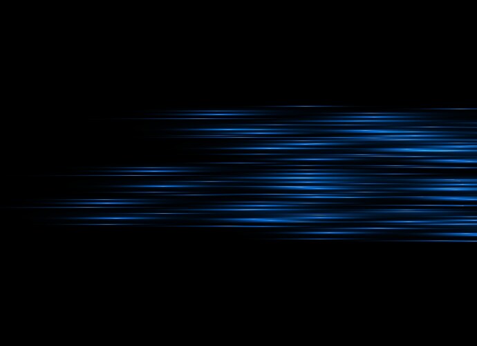 Blue horizontal glare vector image