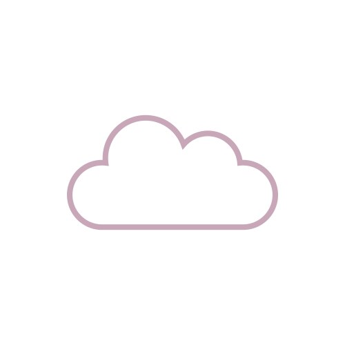 Flat cloud icon set symbol Royalty Free Vector Image