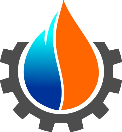 Oil and gas logo Vector Image