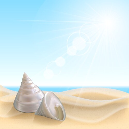 Sand beach background Royalty Free Vector Image
