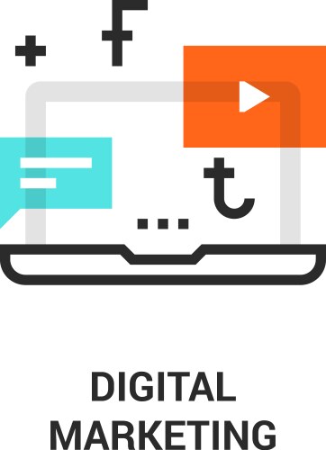 digital marketing icon vector