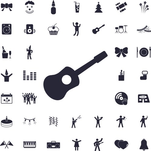 Guitar icon vector image