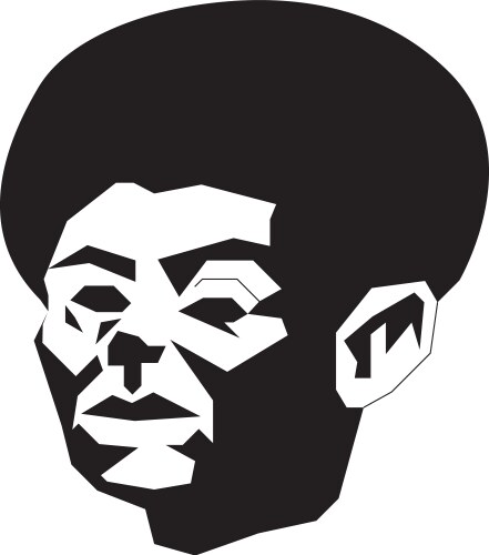 Abstract afro vector image