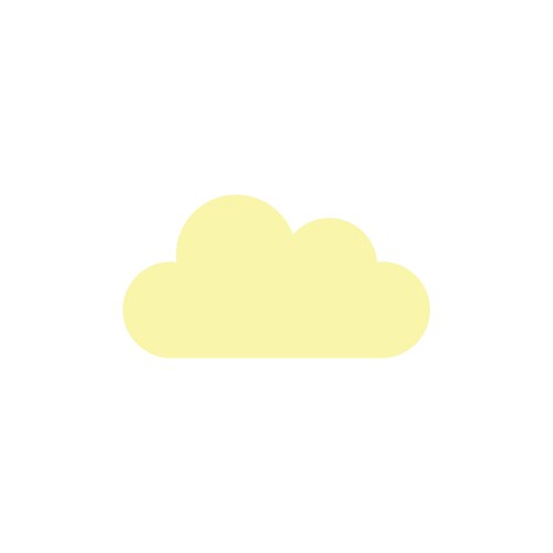 Flat cloud icon set symbol Royalty Free Vector Image