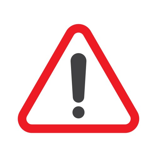 Caution sign blank (13938901) – Royalty-Free Vector | VectorStock