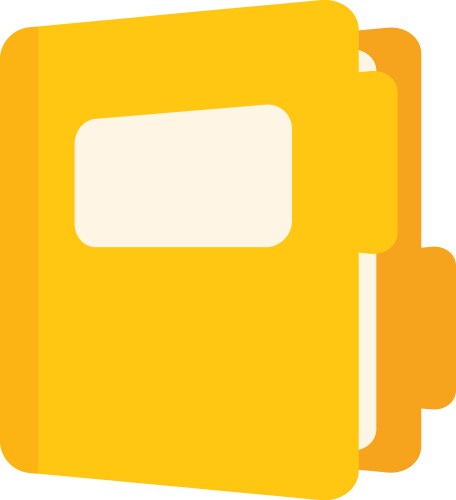 Realtor house folder icon flat isolated Royalty Free Vector