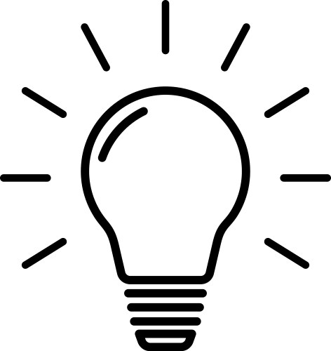 Light lines icon on white background Vector Image