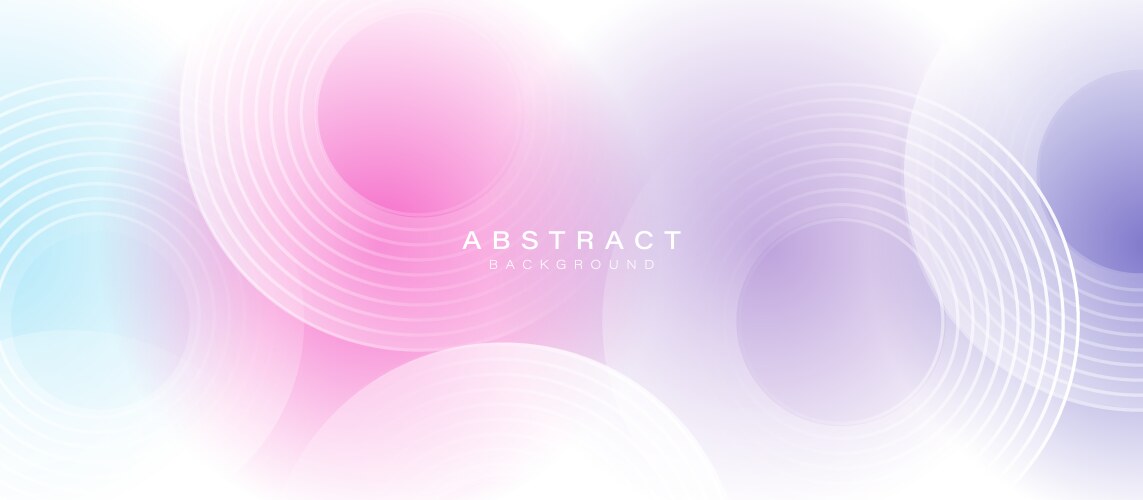 Soft gradient abstract background with circular vector image