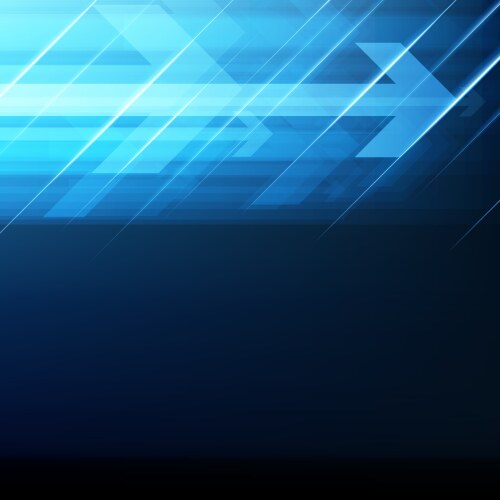 Abstract blue light arrow speed power technology Vector Image