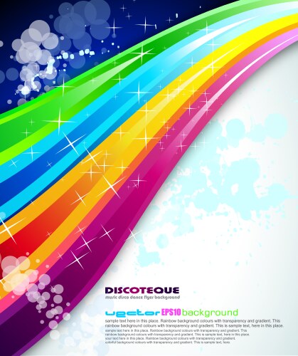 Background with rainbow stars Royalty Free Vector Image