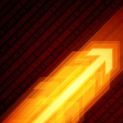 Graph arrow move up background eps Royalty Free Vector Image