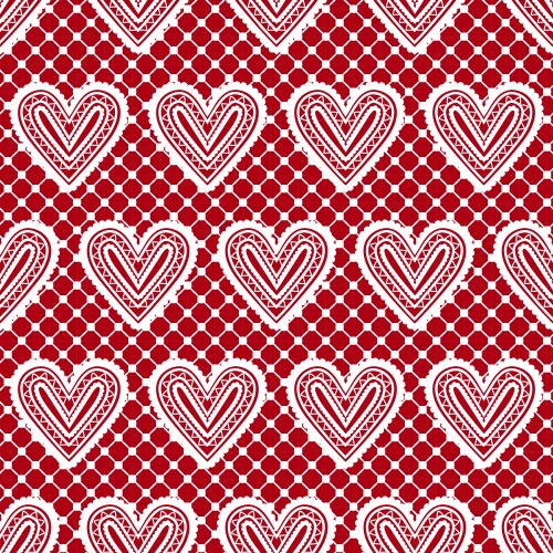 Hearts seamless background Royalty Free Vector Image