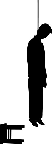 Hanged Man Symbol Vector Image