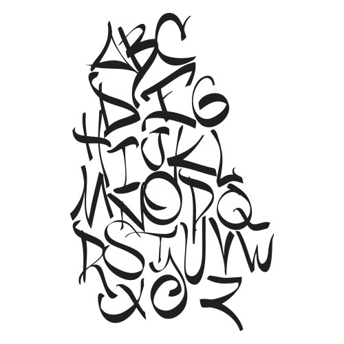 Expressive dynamic composition of a font vector image