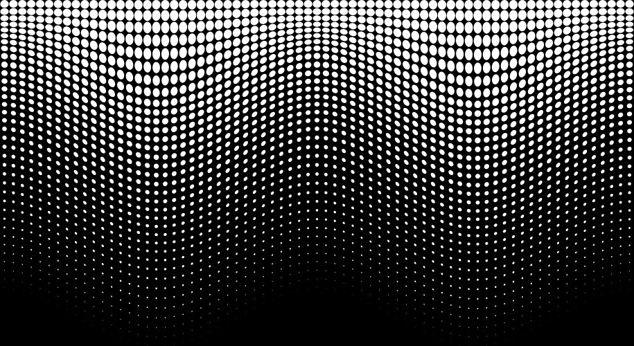 Abstract dotted background halftone wave effect Vector Image