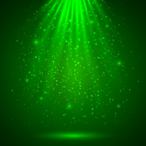 green magic light abstract background vector image