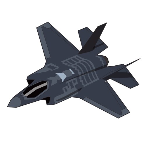 F-35 Stealth Fighter Vector Image