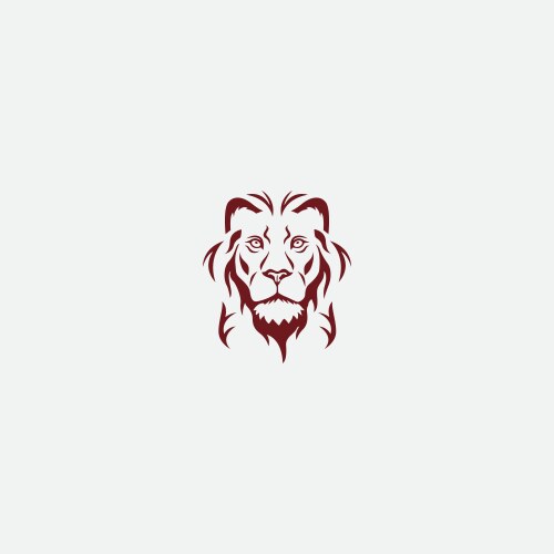 Head lion logo concept Vector Image