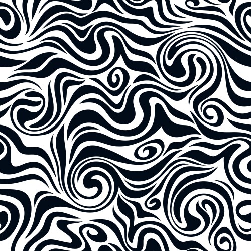 Black and white seamless texture tribal Royalty Free Vector