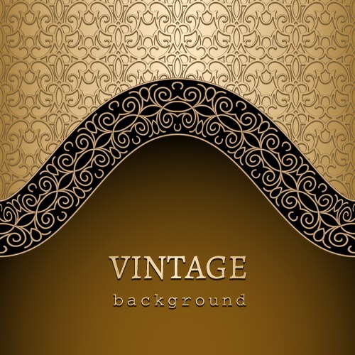 Vintage gold background Royalty Free Vector Image