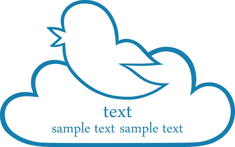 Digital bird logo Royalty Free Vector Image - VectorStock