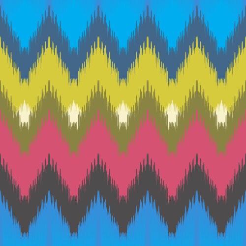 Ikat seamless pattern Royalty Free Vector Image