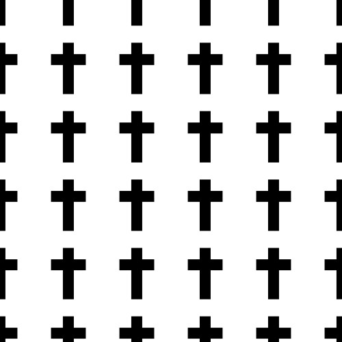 Religious cross seamless pattern eps 10 vector image