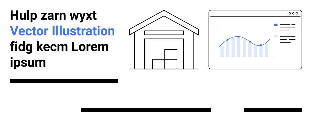 Warehouse and data analytics design for navigating vector image