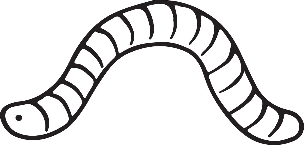 Worm Black and White Vector Images (over 11,000)