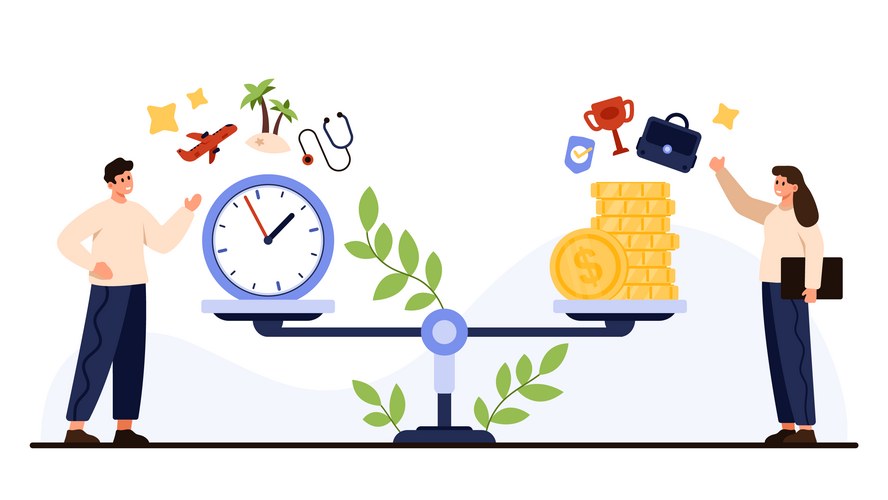 Work-Life Balance Concept – Royalty-Free Vector | VectorStock