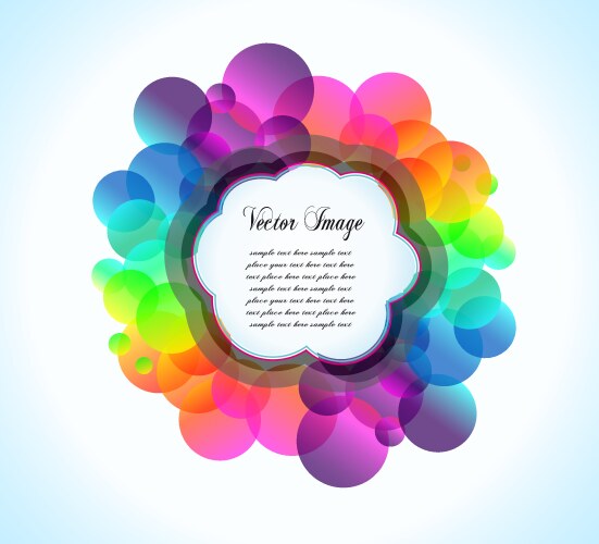 Abstract bubbles background Royalty Free Vector Image