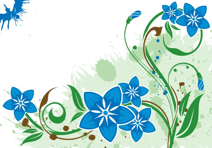 Background Flower Royalty Free Vector Image Vectorstock