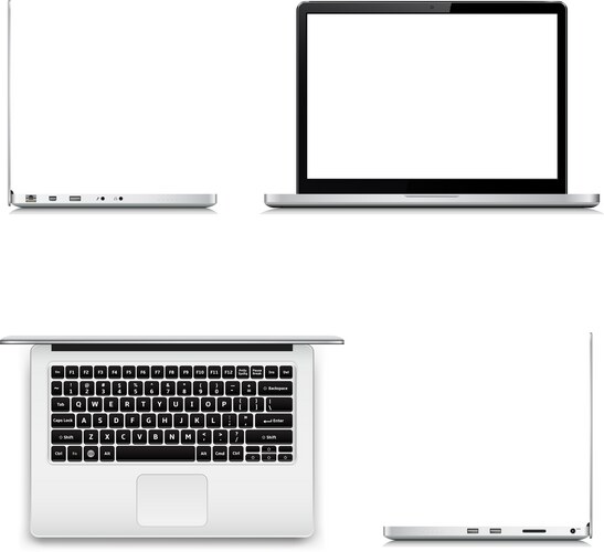 White cube cubic box 3d template front view Vector Image