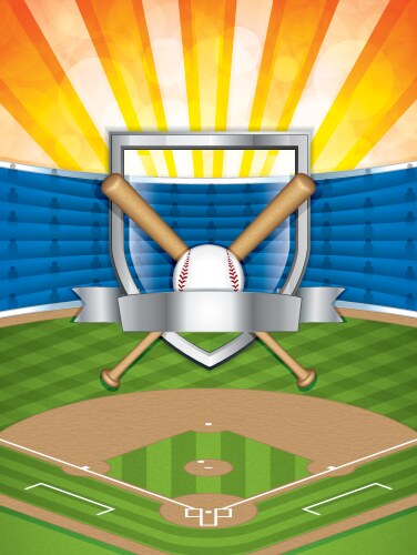 Baseball stadium Royalty Free Vector Image - VectorStock