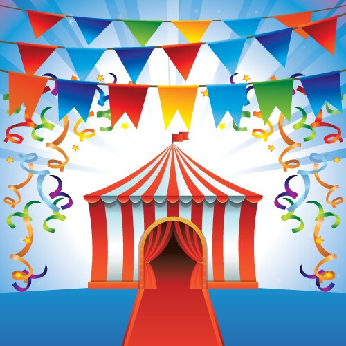 Circus tent Royalty Free Vector Image - VectorStock