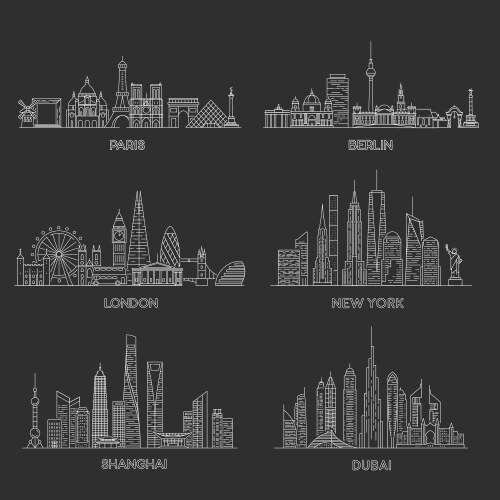 San Francisco Skyline Royalty Free Vector Image