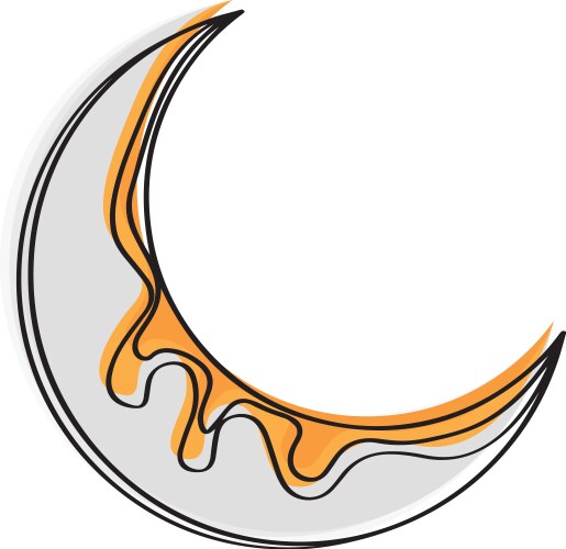 Honey Moon Sketch Vector Image
