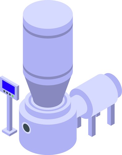 Coffee Roasting Isometric Icon Vector Image