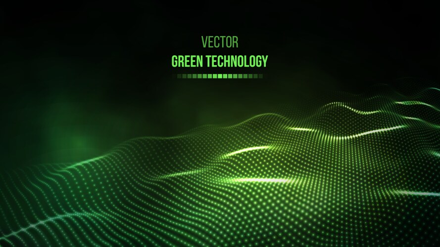 Green technology background futuristic Royalty Free Vector